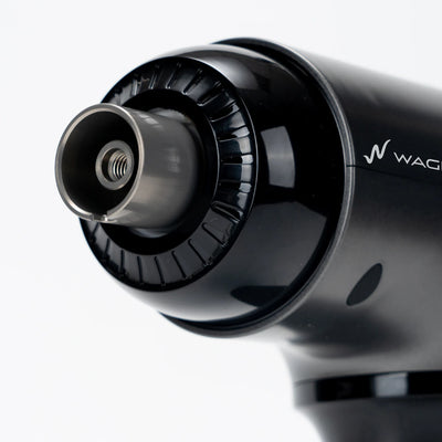 WAGNUM PRORange massage gun deep tissue system zoom on a white background.